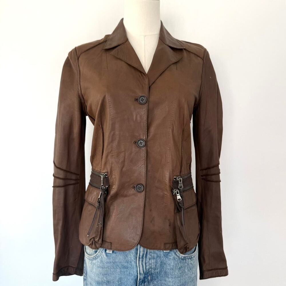 VINTAGE ITALIAN EURO LEATHER JACKET